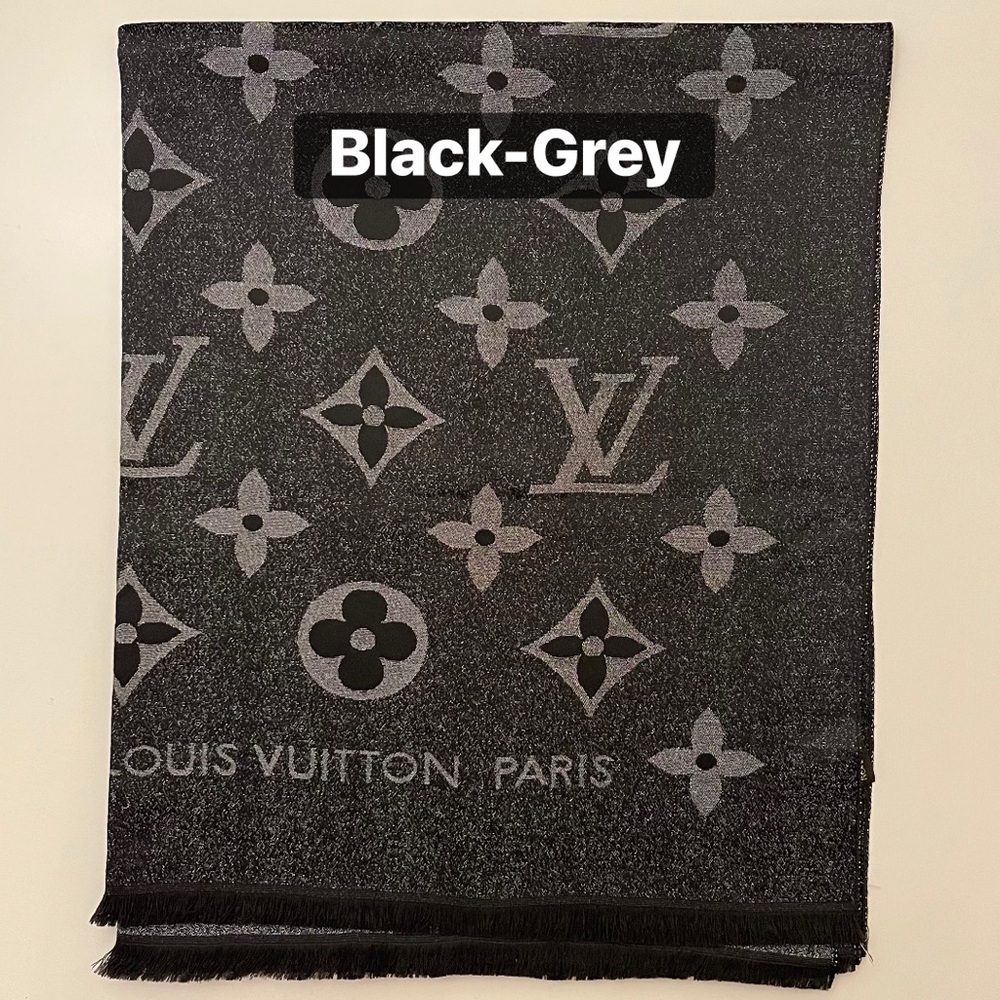 LV Monogram Cashmere Silk Blend Scarf - Picture 2 of 9